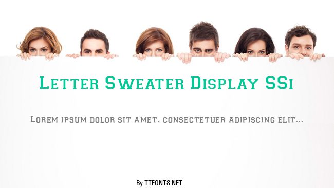 Letter Sweater Display SSi example